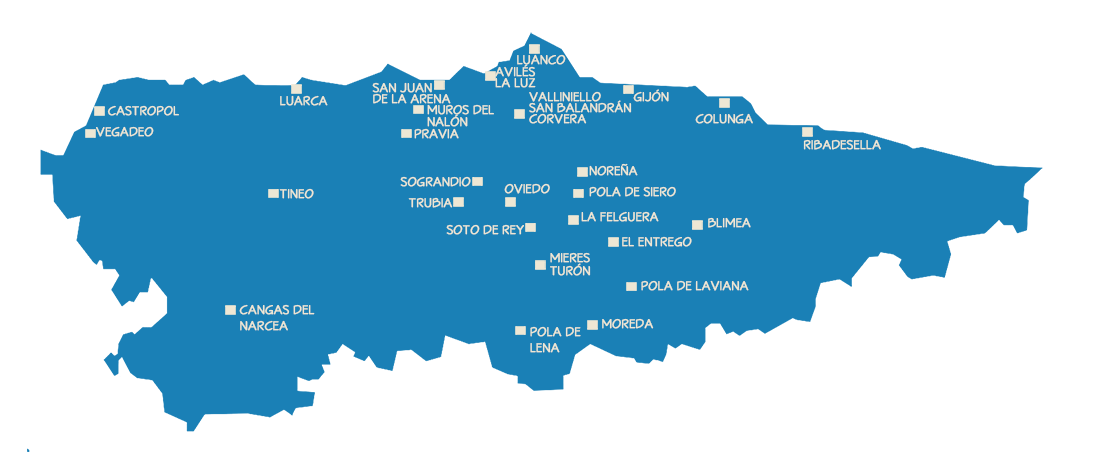 Mapa delegaciones